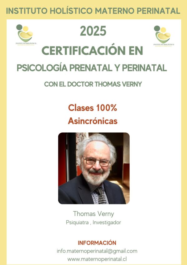Certificación Internacional en Psicología Prenatal y Perinatal con el Dr. Thomas Verny